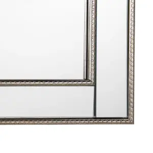 Beliani Traditional Wall Mirror FENIOUX Silver