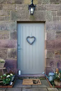 It's really the Cats House, I just pay the Mortgage Doormat