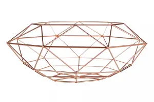 Interiors by Premier Vertex Copper Finish Wide Fruit Basket