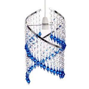 Innoteck Spiral Droplet Pendant Light shade - Blue