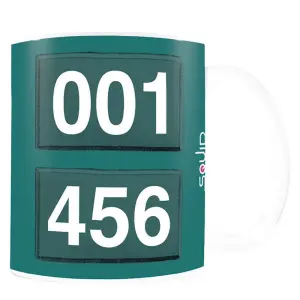 Squid Game Numbers Mug White (One Size)