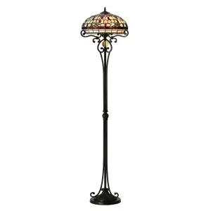 BELOFAY Tiffany Floor Lamps, Antique Stained Glass Handmade Tiffany Lights Floor Lamps 16x62 Inchs