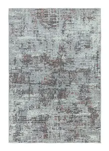 Abstract Pink Modern Jute Backing Easy to Clean Rug for Living Room Bedroom and Dining Room-200cm X 290cm