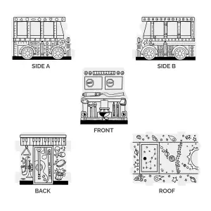 BANKERS BOX At Play Cardboard House Colour Your Own Childrens Playbus