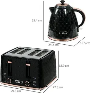 Kettle And Toaster Set HOMCOM