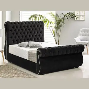 Megan Swan Bed King Size 5FT  (Pay Weekly) Elegant Design and Cozy Comfort