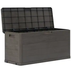 Berkfield Garden Storage Box 280 L Brown