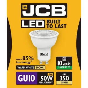 JCB S10963 LED GU10 5W (50W) Warm White 350LM Box of 12