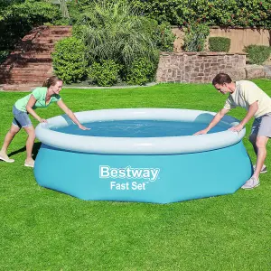 Bestway Flowclear Above Ground Fast Set 10ft Solar Swimming Pool Cover