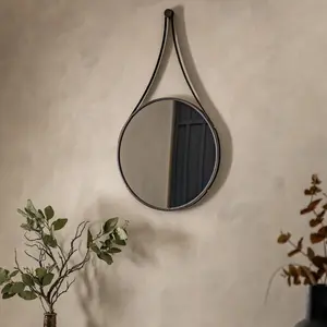 Henriqueta Metal Flat Wall Mirror 91.5 cm H x 51 cm W