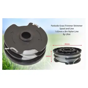 Parkside Grass Strimmer Trimmer Spool and Dual Line 1.65mm x 8m by Ufixt