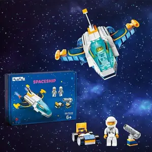 Blockz Spaceship Building Brick Set 208 Pieces Ages 6+