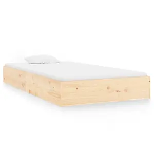 Berkfield Bed Frame Solid Wood 90x200 cm