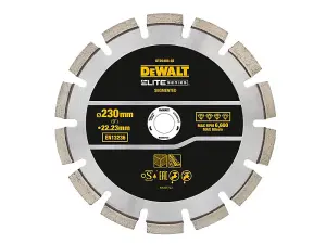 DEWALT DT20466-QZ Elite SeriesS Asphalt Diamond Segmented Wheel 230 x 22.23mm