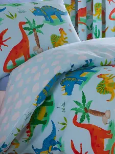 Dinosaurs Single Duvet Cover and Pillowcase