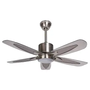 Ceiling Fan with Light Silver COYOTE