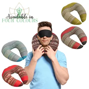 Neck Pillow Travel Essentials Travel Pillow by Laeto Zen Sanctuary - INCLUDES FREE DELIVERY