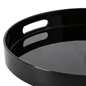 Argon Tableware Plastic Tray (Set of 3) Black