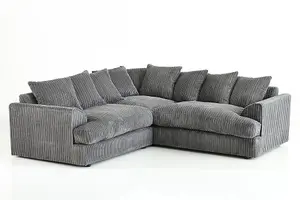 Ferrous Premium Cord Fabric Double Corner Sofa