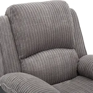 Postana Dual Motor Electric Rise Recliner Jumbo Cord Fabric Armchair Electric Lift Riser Chair (Grey)