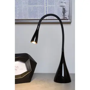 Lucide Zozy Modern Desk Lamp - LED Dim. - 1x4W 3000K - Black