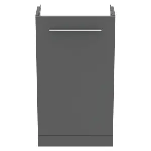 Ideal Standard i.life S Slimline Matt Quartz grey Freestanding Bathroom Vanity unit (H) 740mm (W) 410mm