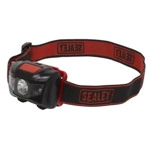 Sealey Head Torch 3W SMD & 2 Red LED 3 x AAA Cell HT03LED