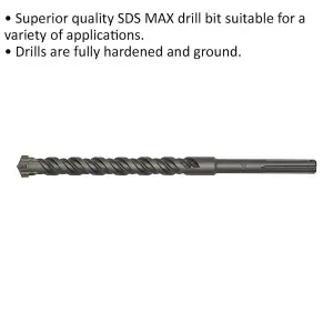 High-Performance 28 x 370mm SDS Max Drill Bit for Masonry