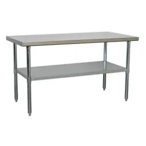 Sealey Stainless Steel Workbench 1.5 Meters Work Top 100kg Capacity AP1560SS