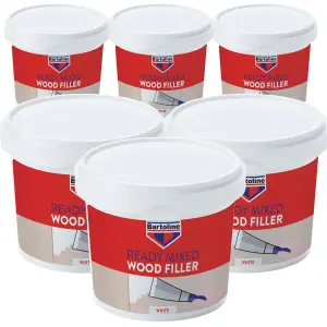 6pk 500g Bartoline White Wood Filler Light Oak Wood Filler Wood Filler White Suitable for Indoor and Outdoor Use Exterior Multi Pu