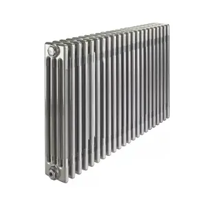 Acova Raw metal 4 Column Radiator, (W)1226mm x (H)600mm