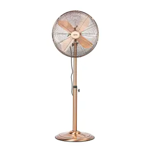 Geepas 16" Metal Pedestal Fan Heavy Duty Standing Oscillating Floor Standing Fan