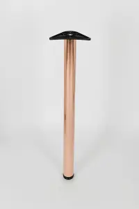 Rothley Baroque Polished Copper Table & Worktop Leg 870 x 60mm