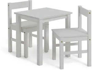 Argos Home Kids Scandinavia Wood Table & 2 Chairs - White