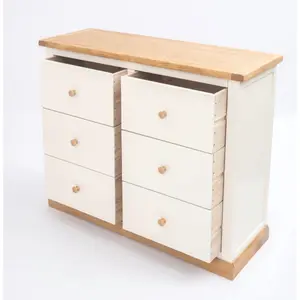 Trevi 6 Drawer Chest of Drawers Wood Knob