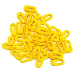 80 PACK Football Net Easy Clips - Goal Post Netting Fixings - Yellow Plastic