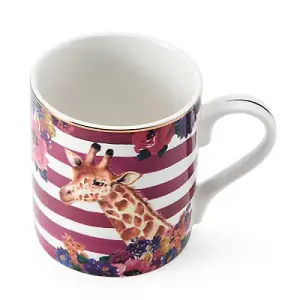 Mikasa Wild At Heart Giraffe Print 280ml Mug