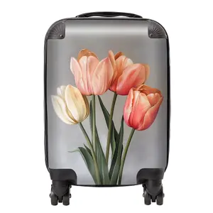 Spring Tulips Suitcase - Mini Cabin