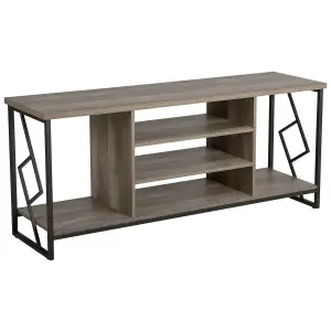 Beliani Industrial TV Stand Dark Wood FORRES