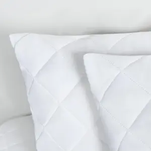 Pillow Protector Cases Soft Touch Cushion Cover 2 Pack Pinsonic Quilted Set Pair