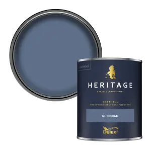 Dulux Trade Heritage DH Indigo Eggshell Wall paint, 750ml