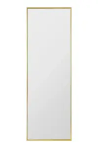 MirrorOutlet The Artus Gold Aluminium Edged Wall Mirror 170CM X 58CM