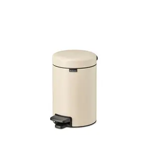 Brabantia NewIcon 3 Litre Soft Closing Pedal Bin Soft Beige