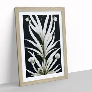 The Unbeatable Flowers - Single Picture Frame Painting Oak / 46cm H x 34cm W x 2cm D