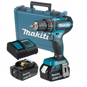 Makita DHP485STE 18V LXT Lithium Brushless Combi Hammer Drill - 2 x 5.0ah