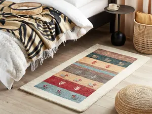 Wool Gabbeh Area Rug 80 x 150 cm Multicolour SARILAR