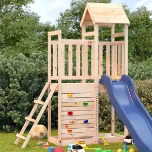 Berkfield Outdoor Playset 52.5x110.5x214 cm Solid Wood Pine