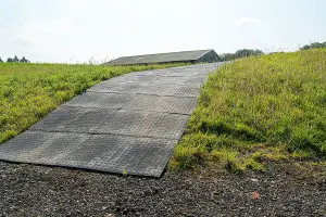 Temporary Ground Protection Mat 0.8 x 1.2m - Interlocking & Lightweight (Pallet of 10)