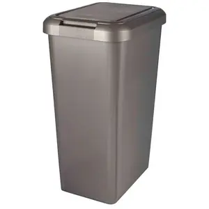 45 Litre Swing & Lift Top Waste Bin Grey