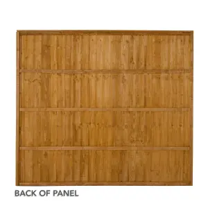 Closeboard 5ft Wooden Fence panel (W)1.83m (H)1.52m, Pack of 5